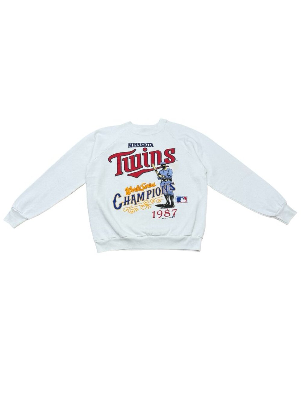 Vintage Minnesota Twins 1987 World Series Champions Sweatshirt Made in USA White